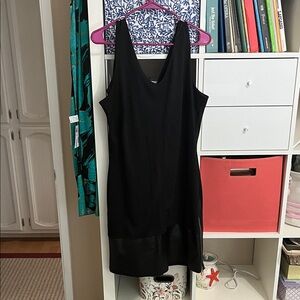 Metaphor Black High Low Dress